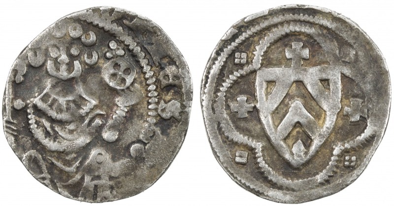 RAVENSBURG: Otto III, 1249-1306, AR pfennig (1.17g), ND, Stange-20, Bielefeld Mi...