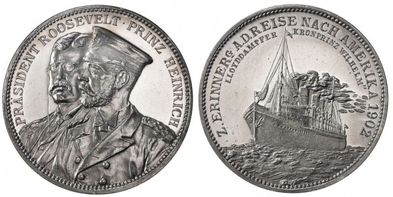 GERMANY: AR medal, 1902, Marienburg-7444, 32mm, Prince Heinrich of Prussia's Vis...