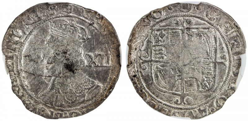 ENGLAND: Charles I, 1625-1649, AR shilling, S-2799, mintmark triangle, struck 16...