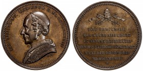 VATICAN: Leo XIII, 1878-1903, AE medal, 1888, 39mm, 10th Anniversary Papal Election Jubilee medal by W.M., LEO XIII. PONT. MAX. ANNO X. MDCCCLXXXVIII,...