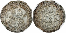 DANZIG: Sigismund III, 1587-1632, AR ¼ thaler (ort), 1625, KM-15, a superb example! NGC graded MS63.