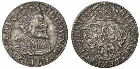 POLAND: Zygmunt III Vasa, 1587-1632, AR 6 groszy, Malbork (Marienburg), [15]96, Gum-1151, choice EF.