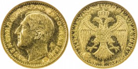 YUGOSLAVIA: Alexander I, 1921-1934, AV ducat, 1931, KM-12.1, countermarked sword on the obverse, NGC graded MS62.