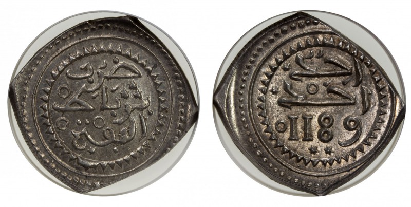 MOROCCO: Muhammad III, 1757-1790, AR 10 dirhams (mithqal), Rabat al-Fath, AH1189...