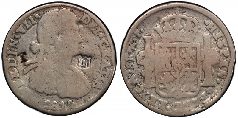 MEXICO: Fernando VII, 1808-1821, AR 8 reales, 1812-CA, KM-123, Chihuahua Royalis...