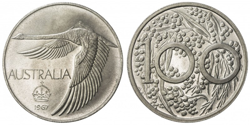 AUSTRALIA: AR pattern dollar, 1967, KM-XM2, unofficial issue by Andor Meszaros f...