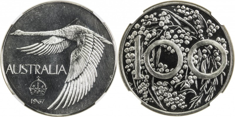 AUSTRALIA: AR pattern dollar, 1967, Bruce-M2, unofficial issue by Andor Meszaros...