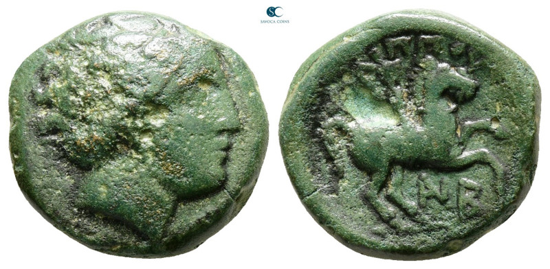 Kings of Macedon. Uncertain mint. Philip II of Macedon 359-336 BC. 
Bronze Æ
...