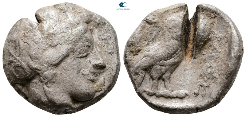 Attica. Athens circa 454-404 BC. 
Tetradrachm AR

25 mm, 16,61 g



Fine,...