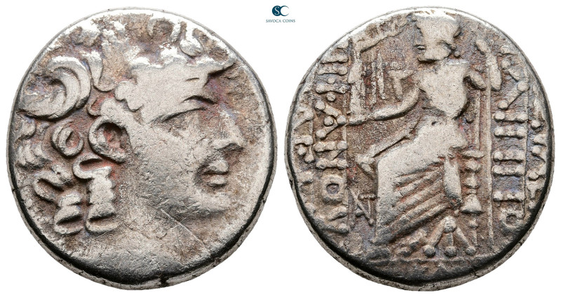 Seleukid Kingdom. Antioch on the Orontes. Philip I Philadelphos 95-75 BC. 
Tetr...