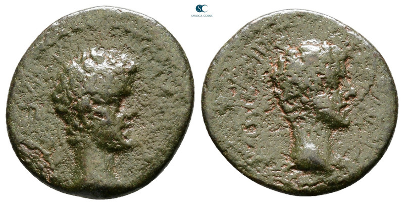 Kings of Thrace. Rhoemetalkes I with Augustus 11 BC-AD 12. 
Bronze Æ

20 mm, ...