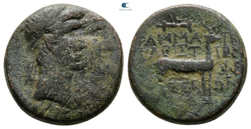 Ionia. Ephesos. Augustus with Livia 27 BC-AD 14. Aristion, grammateus and Hieron...