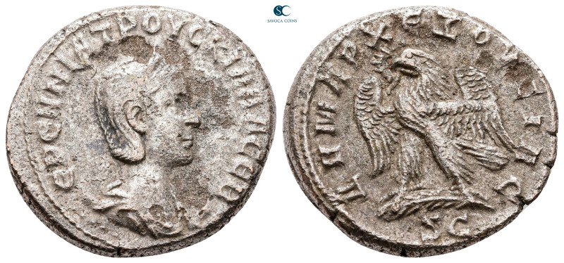 Seleucis and Pieria. Antioch. Herennia Etruscilla AD 249-251. 
Billon-Tetradrac...