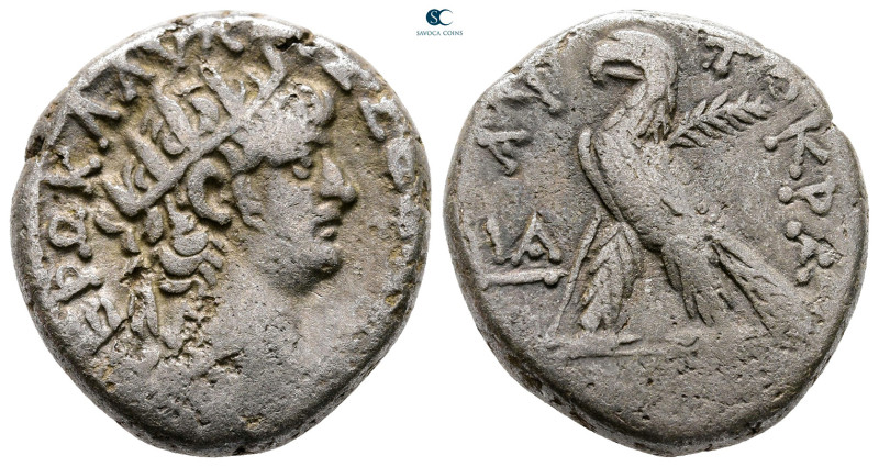 Egypt. Alexandria. Nero AD 54-68. 
Billon-Tetradrachm

25 mm, 12,49 g



...