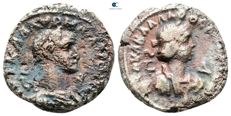 Egypt. Alexandria. Aurelian and Vabalathus AD 270-275. 
Potin Tetradrachm

21...