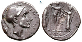 Cn. Blasio Cn.f 112-111 BC. Rome. Denarius AR