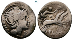 L. Flaminius Chilo 109-108 BC. Rome. Denarius AR