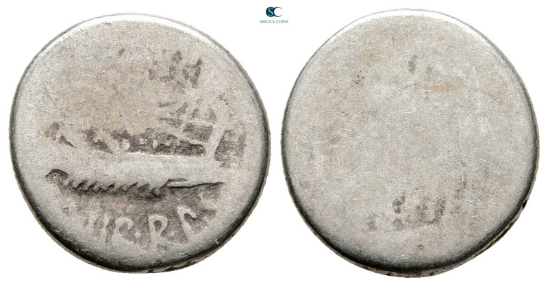 Mark Antony 32-31 BC. Military mint moving with M.Antony
Denarius AR

17 mm, ...