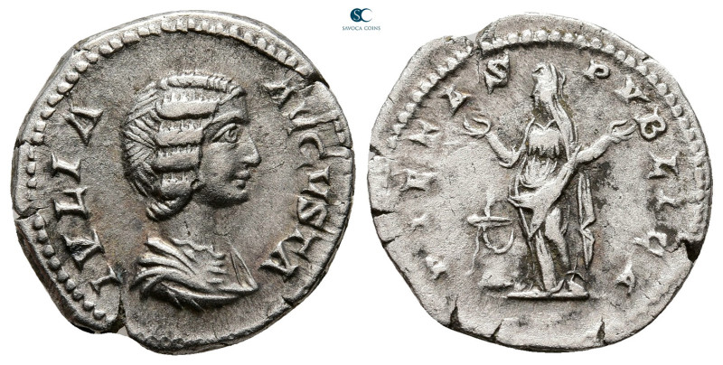 Julia Domna. Augusta AD 193-217. Rome
Denarius AR

20 mm, 2,52 g



Very ...