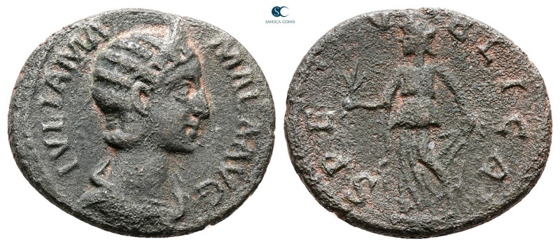 Julia Mamaea. Augusta AD 225-235. Rome
Fourreé Denarius Æ

20 mm, 3,02 g

...