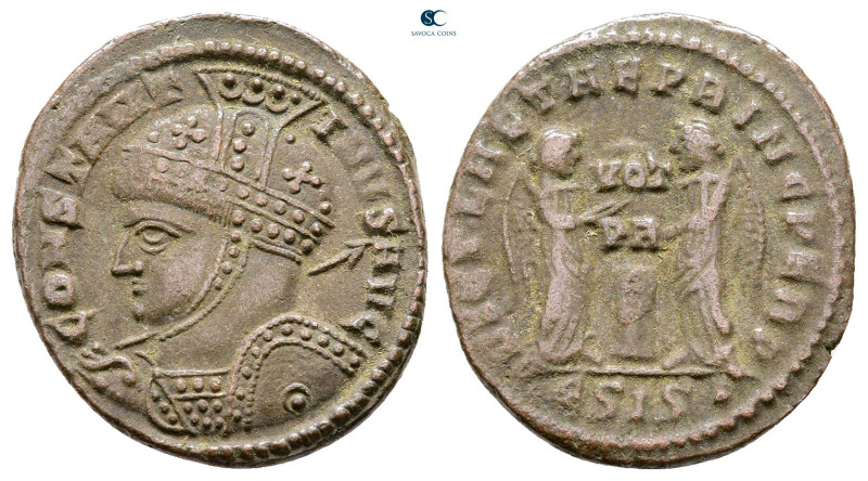 Constantine I the Great AD 306-337. Siscia
Follis Æ

20 mm, 2,86 g



Ver...