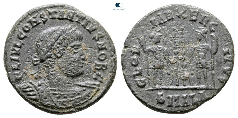 Constantius II, as Caesar AD 337-347. Alexandria
Follis Æ

18 mm, 2,47 g

...