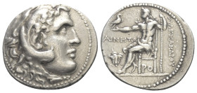 Inseln vor Karien. Rhodos.

 Tetradrachme (Silber). 205 - 190 v. Chr.
Prägung im Namen Alexanders III. des Großen.

Vs: Kopf des jugendlichen Her...