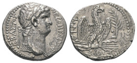 Seleukis und Pierien. Antiochia am Orontes. Nero (54 - 68 n. Chr.).

 Tetradrachme (Silber). 63 / 64 n. Chr. (Jahr 10 und 112).
Vs: Büste mit Lorbe...
