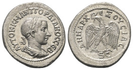 Seleukis und Pierien. Antiochia am Orontes. Gordianus III. (238 - 244 n. Chr.).

 Tetradrachme (Billon). 238 - 240 n. Chr.
Vs: Büste in Rückansicht...