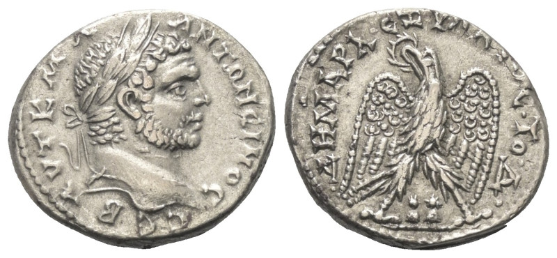 Phönikien. Akko-Ptolemais. Caracalla (197 - 217 n. Chr.).

 Tetradrachme (Silb...