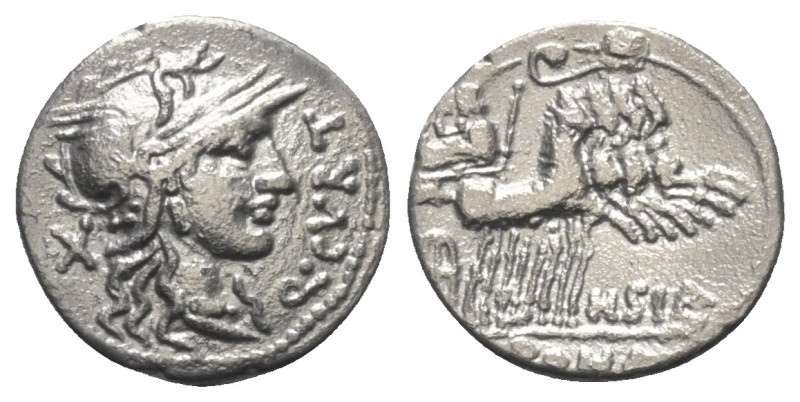 Q. Curtius und M. Iunius Silanus.

 Denar (Silber). Ca. 116 - 155 v. Chr.
Vs:...