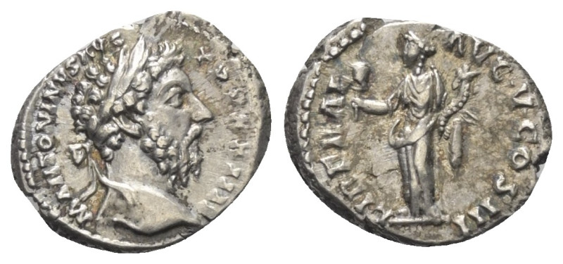 Marcus Aurelius (161 - 180 n. Chr.).

 Denar (Silber). 169 - 170 n. Chr. Rom....