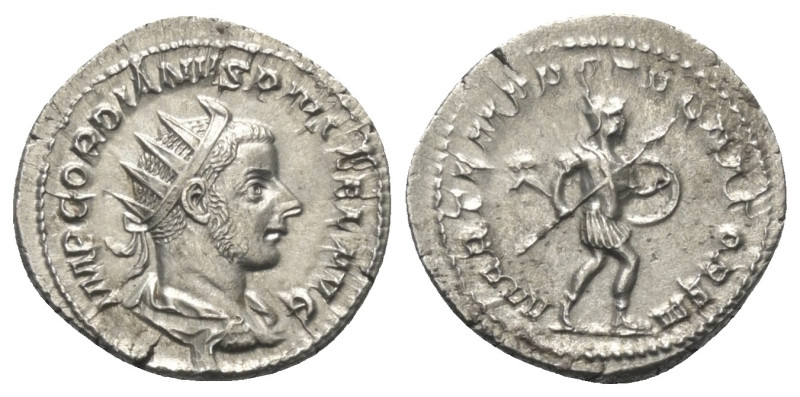 Gordianus III. (238 - 244 n. Chr.).

 Antoninian (Silber). 243 - 244 n. Chr. R...