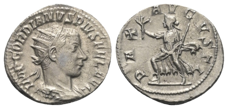 Gordianus III. (238 - 244 n. Chr.).

 Antoninian (Silber). 243 - 244 n. Chr. A...