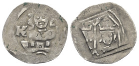 Bayern - Oberpfalz. Karl IV. (1346 - 1378).

 Pfennig (Silber). Lauf.
Vs: Barhäuptiger Kopf von vorn zwischen K-L über Zinnenmauer. 
Rs: Zwei gekr...