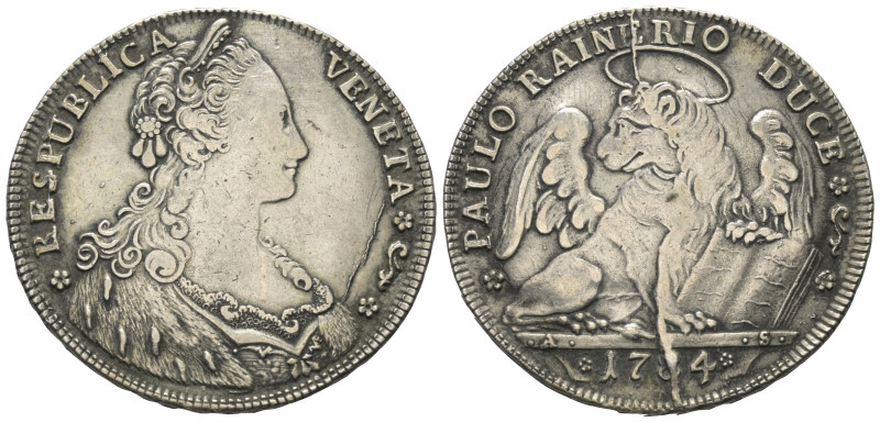 Italien. Venedig. Paolo Rainier (1779 - 1789).

 Tallero (Silber). 1784.
Vs: ...