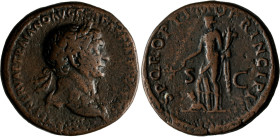 Traian (98 - 117): Æ-Sesterz, 15,18 g, Kampmann 27.106, sehr schön.
 [differenzbesteuert]