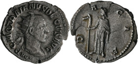 Traianus Decius (249 - 251): AR-Antoninian, 3,52 g, Büste nach rechts Dacia nach links, Kampmann 79.4, Schrötlingsfehler, sehr schön.
 [zzgl. 19 % Mw...