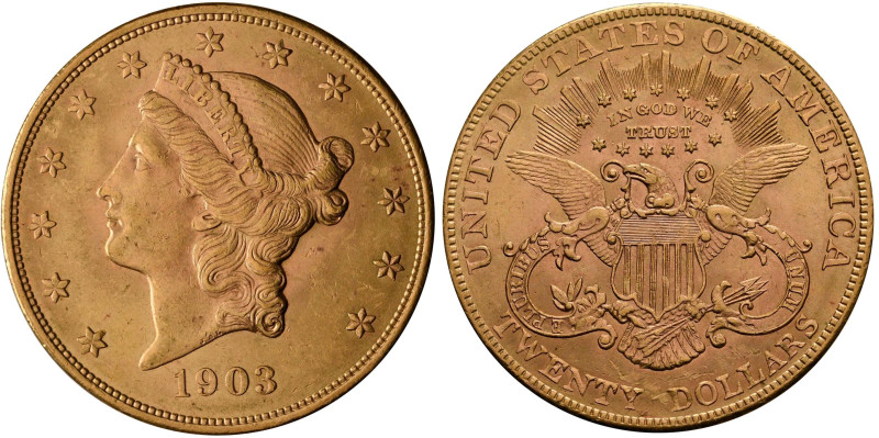 Vereinigte Staaten von Amerika: 20 Dollars 1903 (Double Eagle - Liberty Head) Ph...