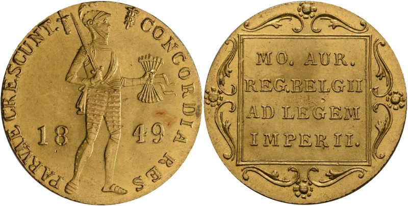 Niederlande: Wilhelm II. 1840 - 1849 / Russland Nicholas I. 1826 - 1855: 1 Dukat...