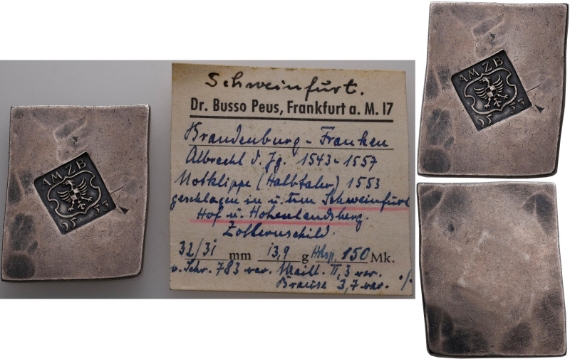 Altdeutschland und RDR bis 1800: Brandenburg-Franken, Albrecht der Jüngere, alle...