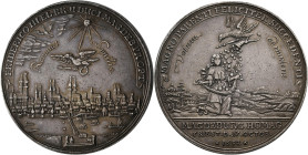 Altdeutschland und RDR bis 1800: Brandenburg-Preußen, Friedrich III. 1688-1701: GALVANO, Medaille 1692, unsigniert, auf seine Huldigung in Magdeburg a...