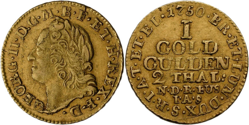 Altdeutschland und RDR bis 1800: Braunschweig-Lüneburg, Georg II. 1727-1760: Gol...