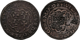 Altdeutschland und RDR bis 1800: Livland / Livonia, Wilhelm von Brandenburg 1539-1563 mit Heinrich von Galen 1551-1557: ½ Mark 1553 Riga. Halhak 425. ...