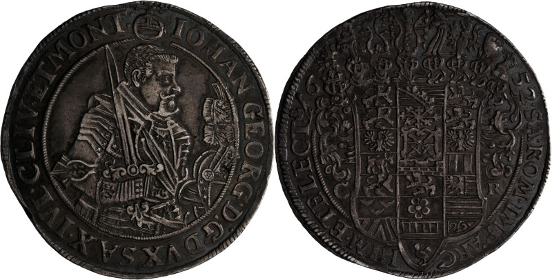 Altdeutschland und RDR bis 1800: Sachsen, Johann Georg I. 1615-1656: Taler 1652 ...