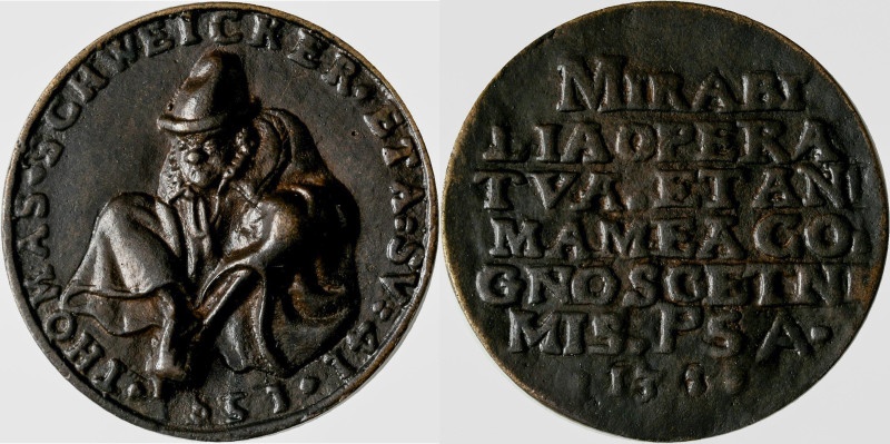 Altdeutschland und RDR bis 1800: Schwäbisch Hall: Bronzemedaille 1591 (?) unsign...