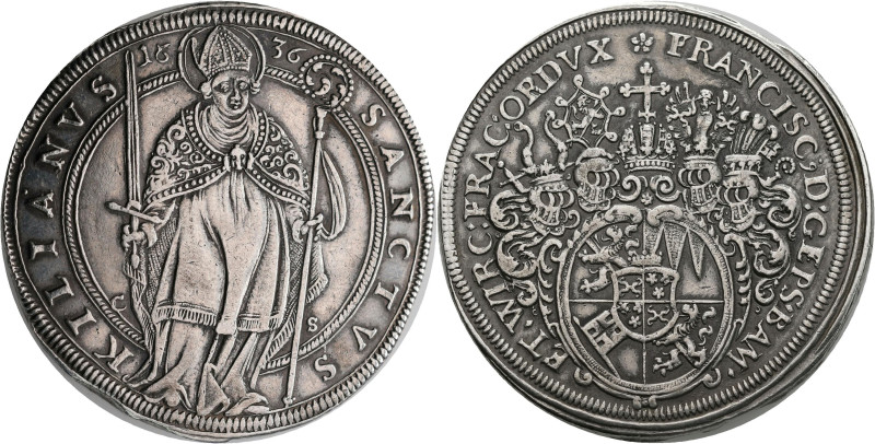 Altdeutschland und RDR bis 1800: Würzburg, Franz von Hatzfeld 1631-1642: Taler 1...