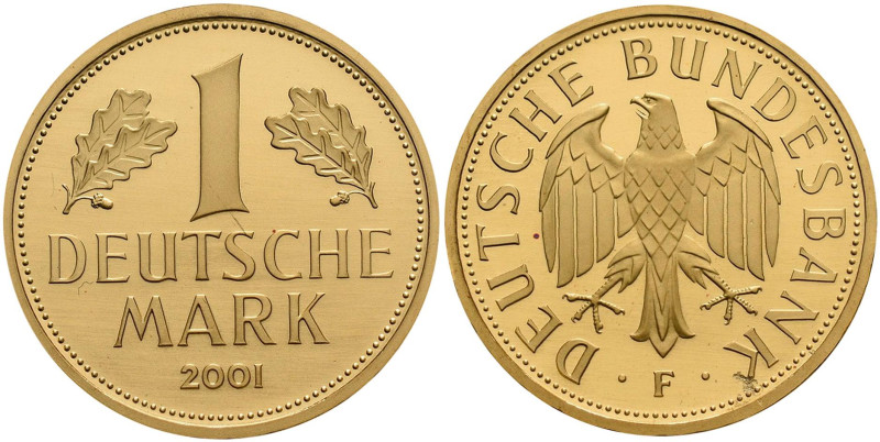 Bundesrepublik Deutschland 1948-2001: Goldmark 2001 F (Stuttgart), Jaeger 481, i...