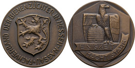 Medaillen Deutschland - Geographisch: Hessen-Nassau: Bronzemedaille o. J. , Fachverband der Bienenzüchter, 39,4 mm, 29,5 g, vorzüglich - Stempelglanz....