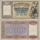 Albania: Albanian State Bank, set of 18 banknotes 100 Franga Ari ND(1926), P.8 (from G/VG to F-.), nice set. (18 pcs)
 [differenzbesteuert]